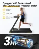 UREVO Treadmill with Desk, 3 in 1 Foldable Treadmill - Image 3